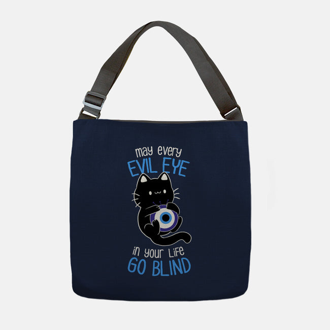 The Evil Eye Cat-None-Adjustable Tote-Bag-tobefonseca