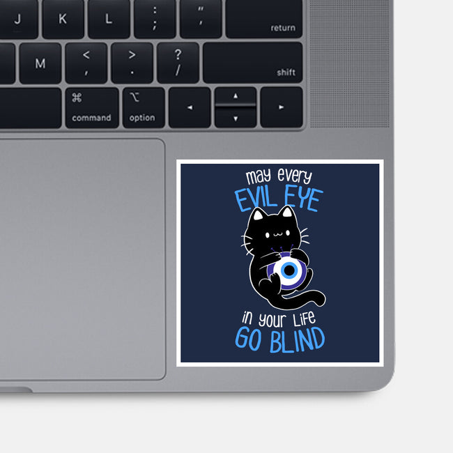 The Evil Eye Cat-None-Glossy-Sticker-tobefonseca