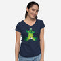 Ursula's Spell-Womens-V-Neck-Tee-dalethesk8er