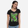 Bio-Exorcist Energy Drink-Womens-V-Neck-Tee-sachpica