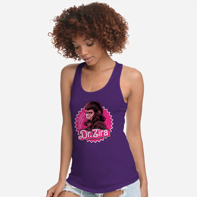 Barbie Ape-Womens-Racerback-Tank-daobiwan