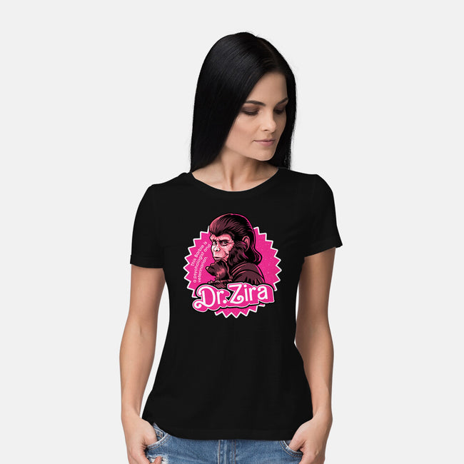 Barbie Ape-Womens-Basic-Tee-daobiwan