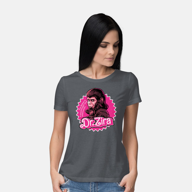 Barbie Ape-Womens-Basic-Tee-daobiwan