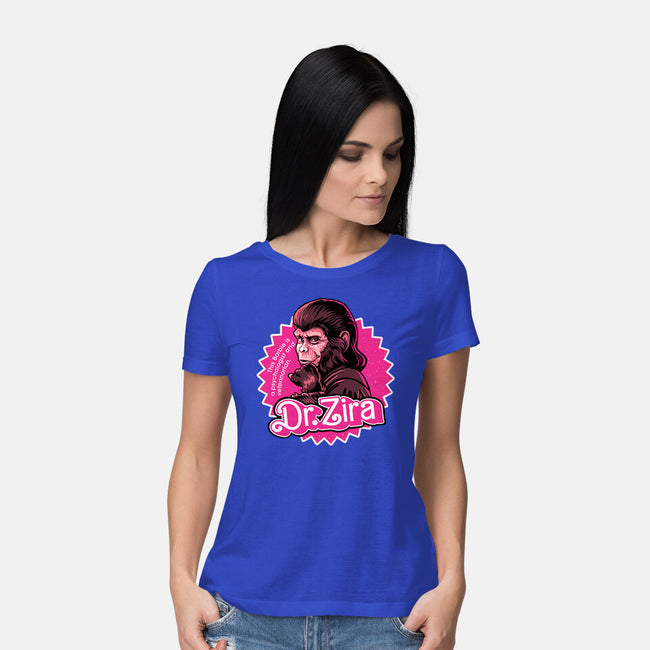 Barbie Ape-Womens-Basic-Tee-daobiwan