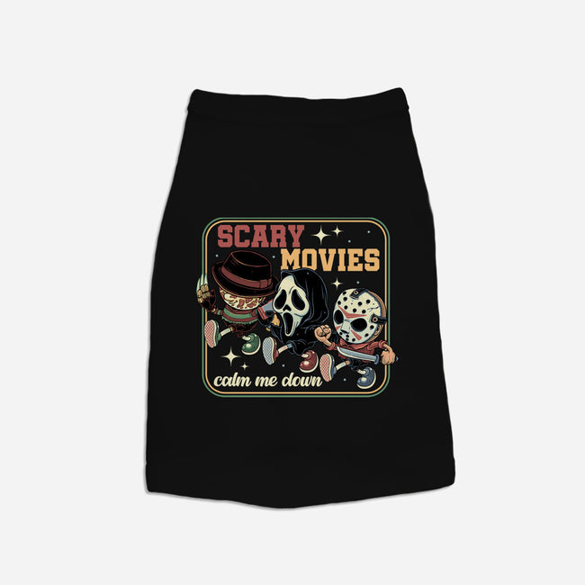 Scary Movies-Cat-Basic-Pet Tank-gorillafamstudio