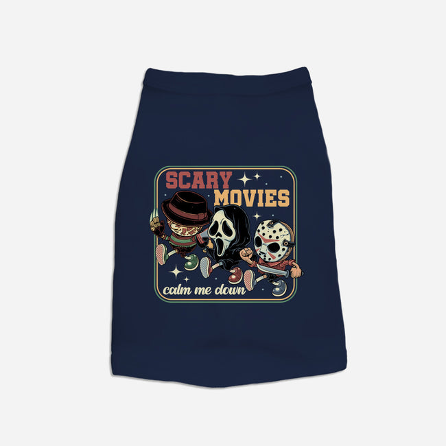 Scary Movies-Cat-Basic-Pet Tank-gorillafamstudio