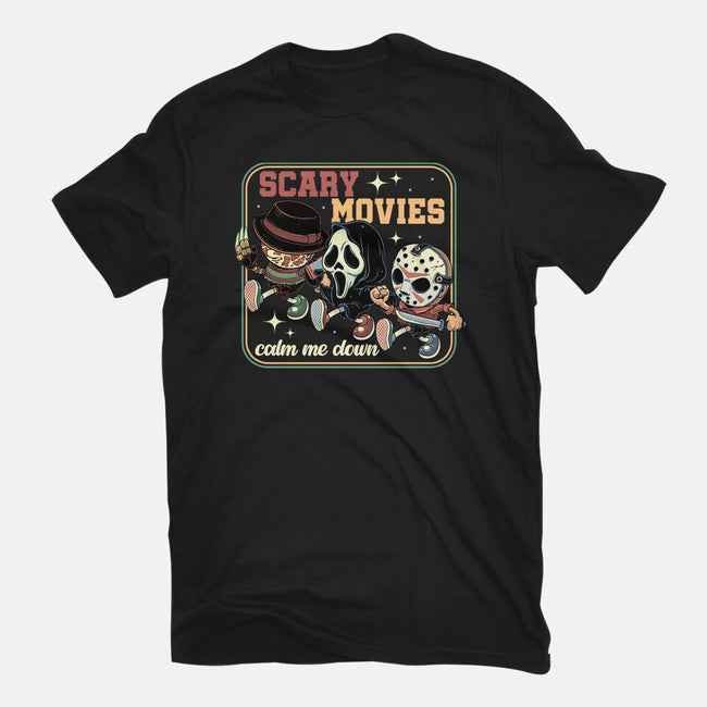 Scary Movies-Mens-Basic-Tee-gorillafamstudio