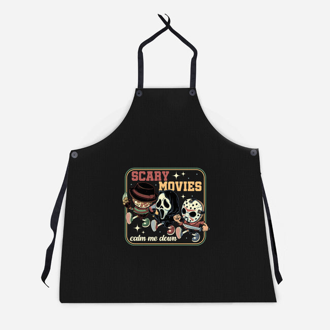 Scary Movies-Unisex-Kitchen-Apron-gorillafamstudio