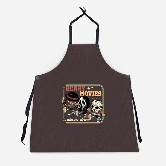 Scary Movies-Unisex-Kitchen-Apron-gorillafamstudio