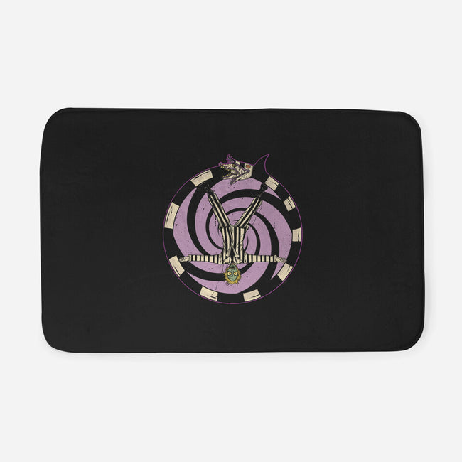 Pentagram Beetlejuice-None-Memory Foam-Bath Mat-Green Devil