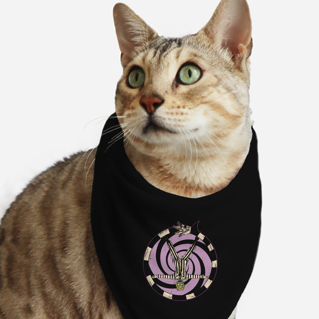 Pentagram Beetlejuice-Cat-Bandana-Pet Collar-Green Devil