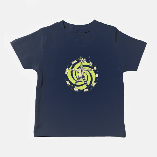 Vitruvian Beetlejuice-Baby-Basic-Tee-Green Devil