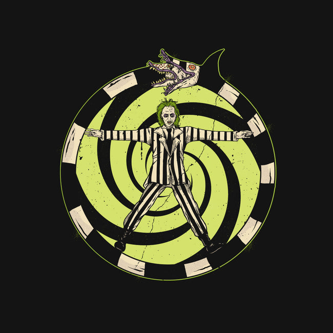 Vitruvian Beetlejuice-Baby-Basic-Onesie-Green Devil