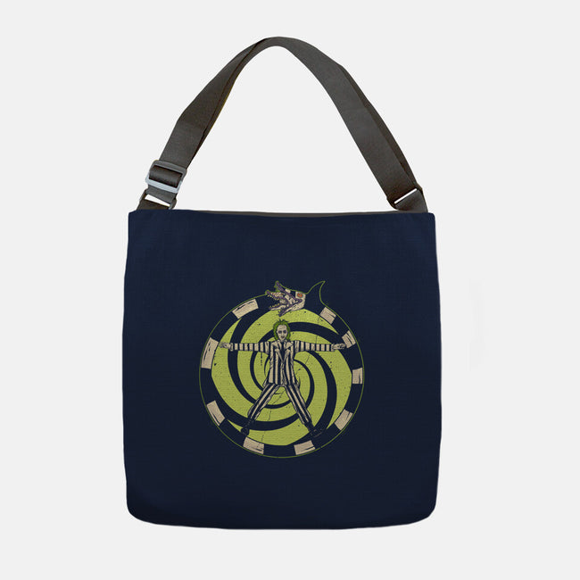 Vitruvian Beetlejuice-None-Adjustable Tote-Bag-Green Devil