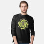 Vitruvian Beetlejuice-Mens-Long Sleeved-Tee-Green Devil