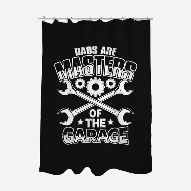 Dads Are Masters Of The Garage-None-Polyester-Shower Curtain-Boggs Nicolas