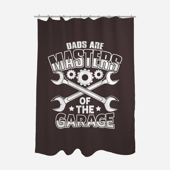 Dads Are Masters Of The Garage-None-Polyester-Shower Curtain-Boggs Nicolas