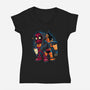 Double Healing Factor-Womens-V-Neck-Tee-Bruno Mota