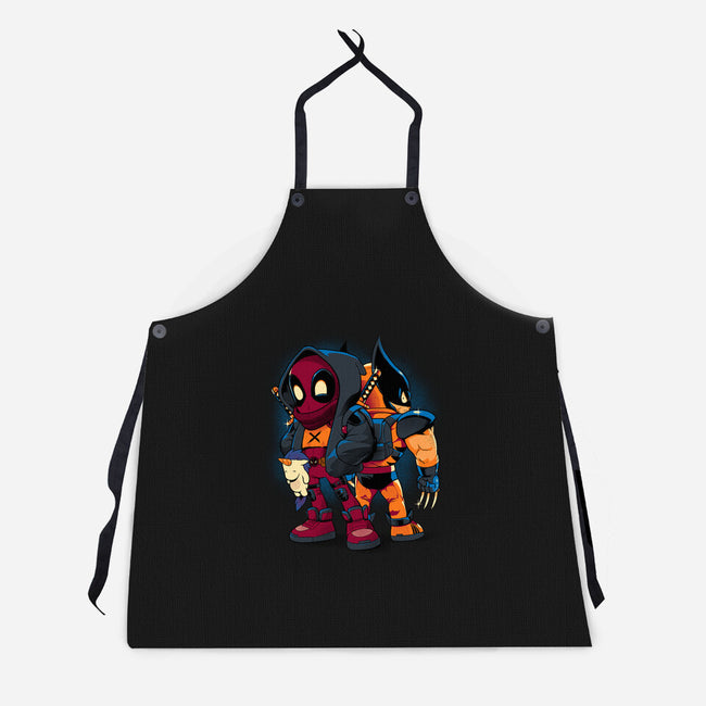 Double Healing Factor-Unisex-Kitchen-Apron-Bruno Mota