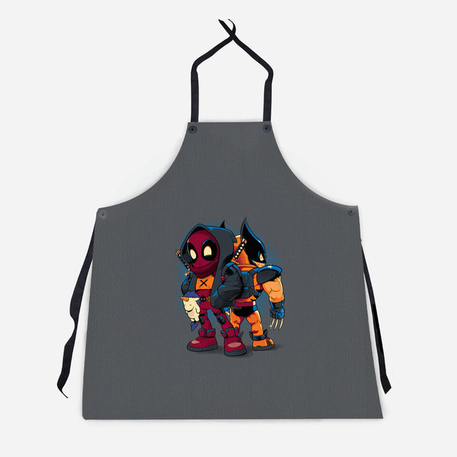 Double Healing Factor-Unisex-Kitchen-Apron-Bruno Mota