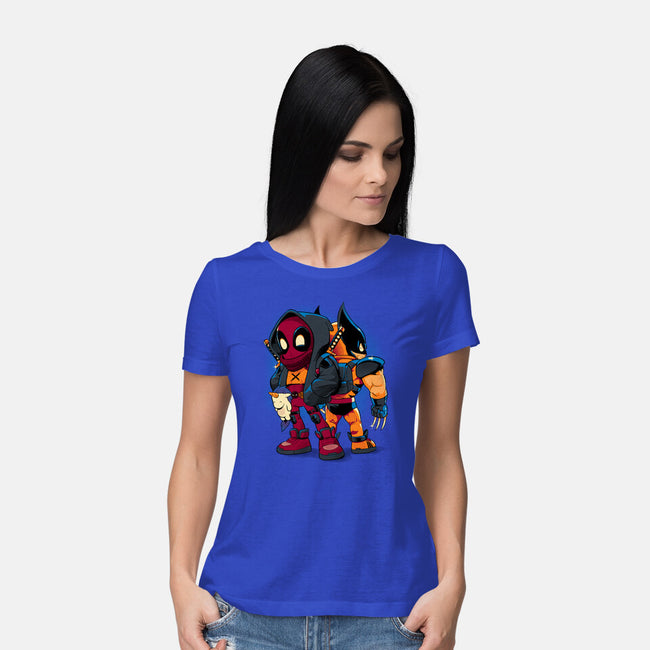 Double Healing Factor-Womens-Basic-Tee-Bruno Mota