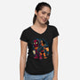 Double Healing Factor-Womens-V-Neck-Tee-Bruno Mota