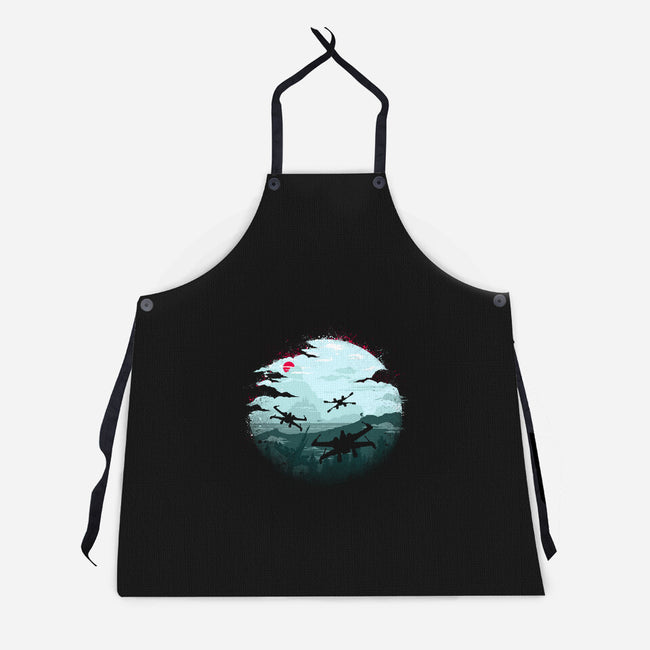 Rogue Squad-Unisex-Kitchen-Apron-rocketman_art