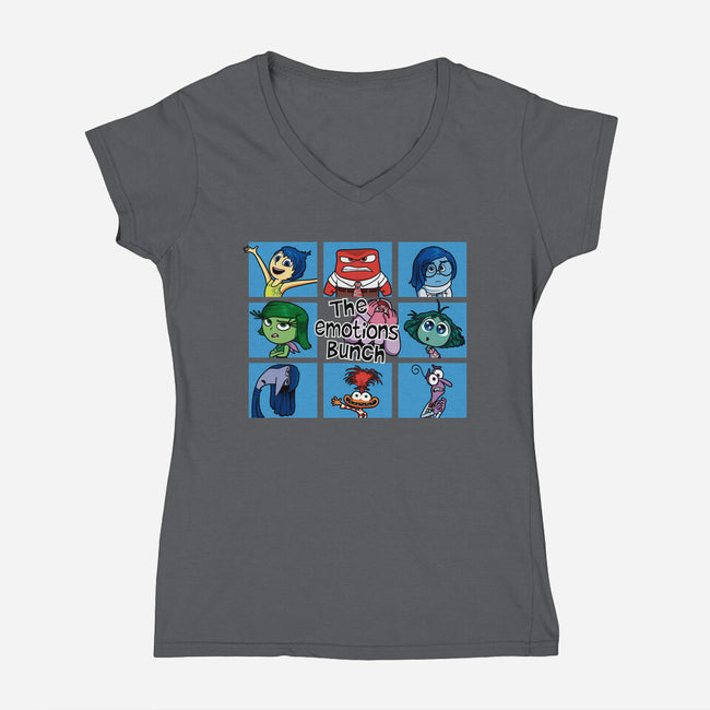 The Emotions Bunch-Womens-V-Neck-Tee-jasesa