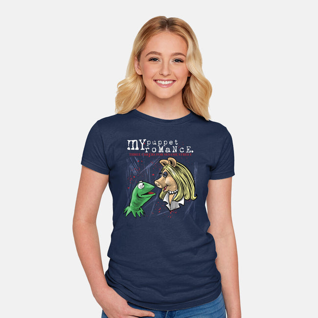 My Puppet Romance-Womens-Fitted-Tee-zascanauta