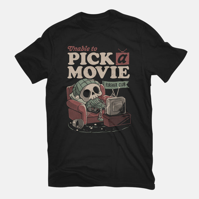 Unable To Pick A Movie-Womens-Fitted-Tee-eduely