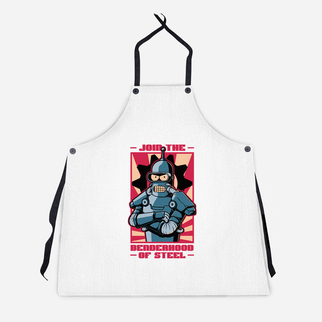 Future Brotherhood Robot-Unisex-Kitchen-Apron-Studio Mootant