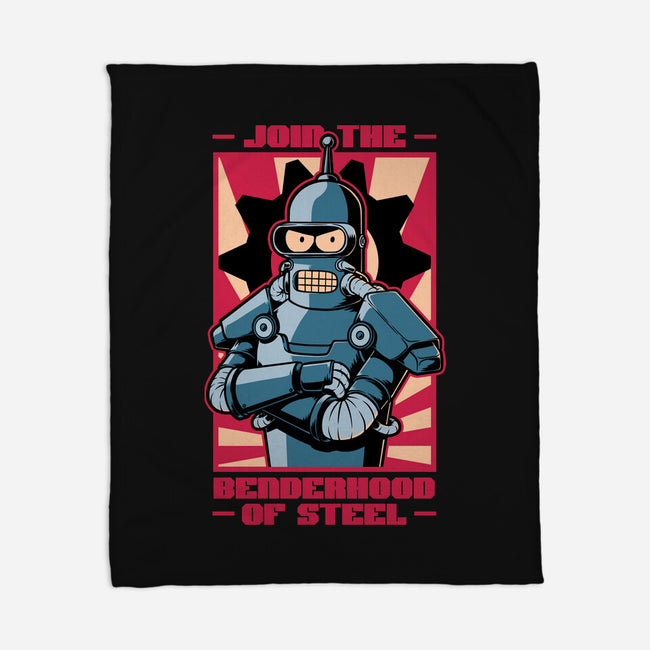 Future Brotherhood Robot-None-Fleece-Blanket-Studio Mootant