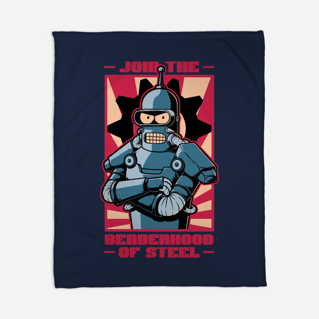 Future Brotherhood Robot-None-Fleece-Blanket-Studio Mootant