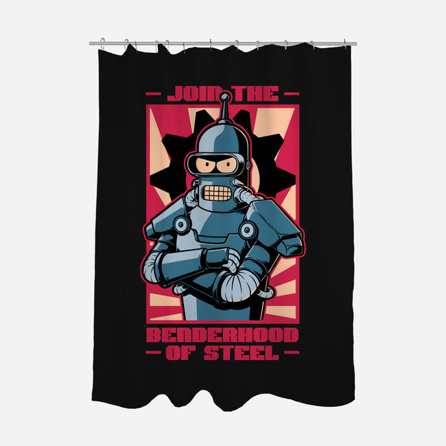 Future Brotherhood Robot-None-Polyester-Shower Curtain-Studio Mootant