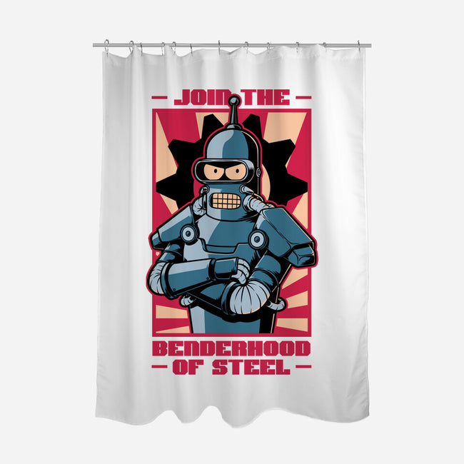 Future Brotherhood Robot-None-Polyester-Shower Curtain-Studio Mootant