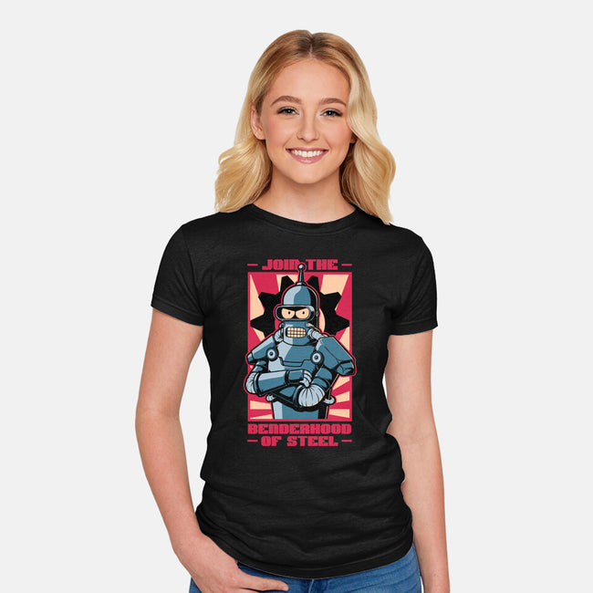 Future Brotherhood Robot-Womens-Fitted-Tee-Studio Mootant