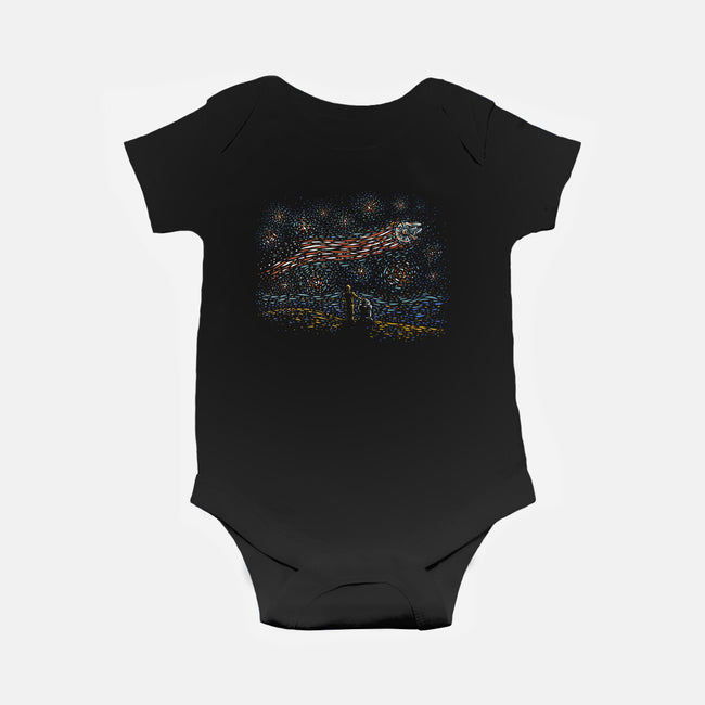 Patriotic Droids-Baby-Basic-Onesie-kg07