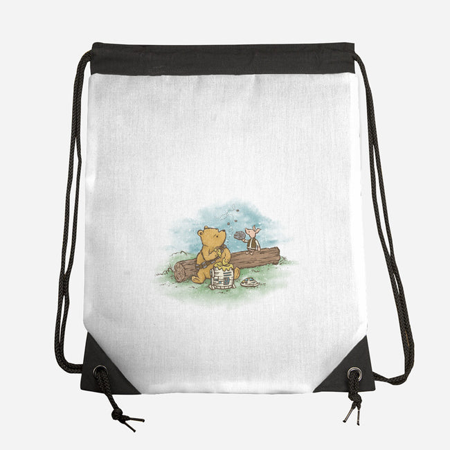 Wookiee The Pooh-None-Drawstring-Bag-kg07