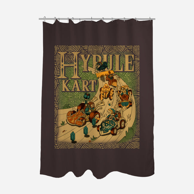 Hyrule Kart-None-Polyester-Shower Curtain-Adrian Filmore