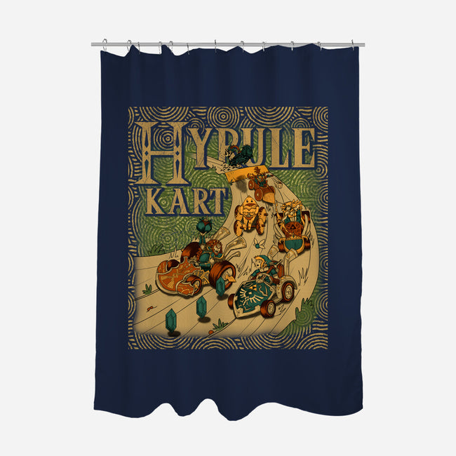 Hyrule Kart-None-Polyester-Shower Curtain-Adrian Filmore