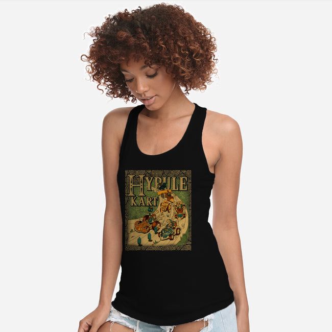 Hyrule Kart-Womens-Racerback-Tank-Adrian Filmore