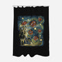 Starry Dice-None-Polyester-Shower Curtain-zascanauta