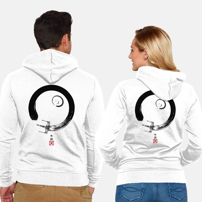 Red Five Enso-Unisex-Zip-Up-Sweatshirt-DrMonekers