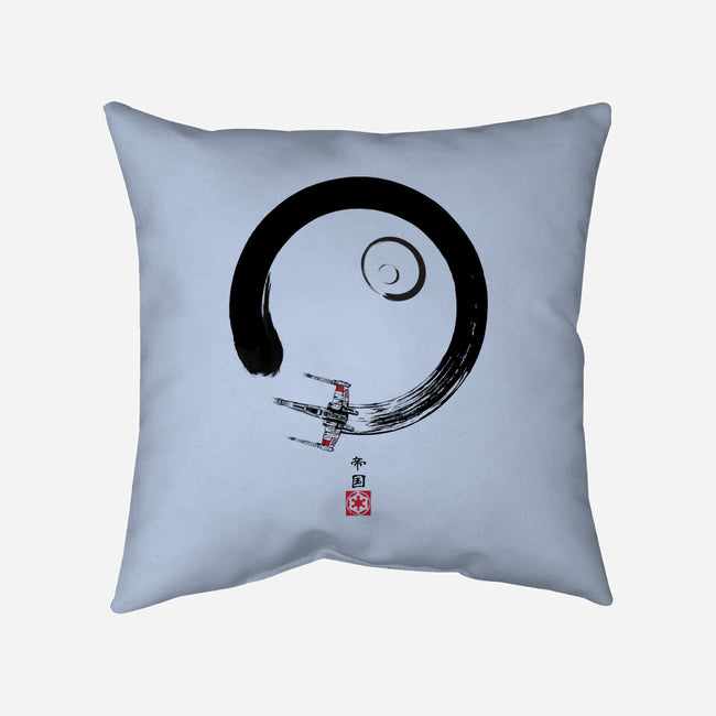 Red Five Enso-None-Removable Cover-Throw Pillow-DrMonekers