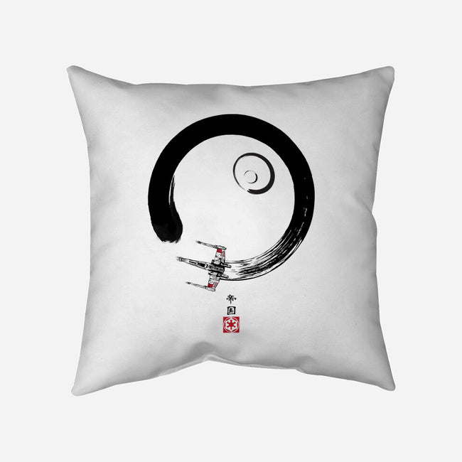 Red Five Enso-None-Removable Cover-Throw Pillow-DrMonekers