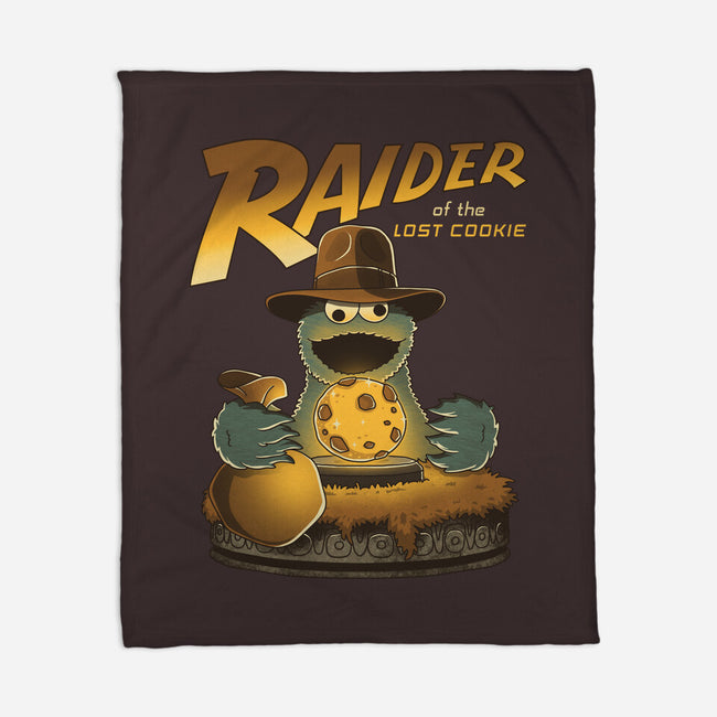 Raider Of The Lost Cookie-None-Fleece-Blanket-retrodivision