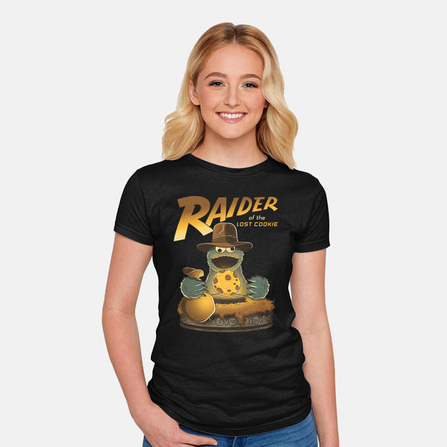 Raider Of The Lost Cookie-Womens-Fitted-Tee-retrodivision