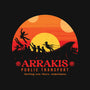 The Arrakis Train-Womens-V-Neck-Tee-Gamma-Ray