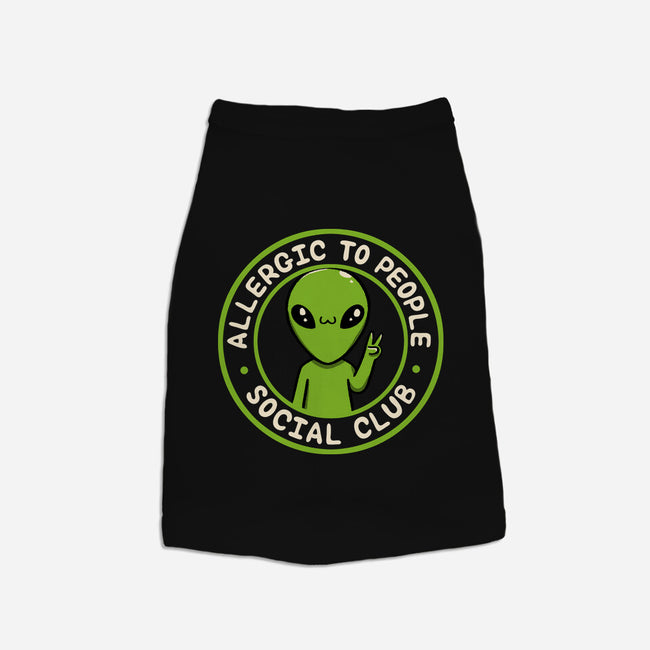 Allergic To People Social Club-Dog-Basic-Pet Tank-tobefonseca