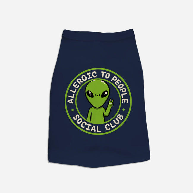 Allergic To People Social Club-Dog-Basic-Pet Tank-tobefonseca